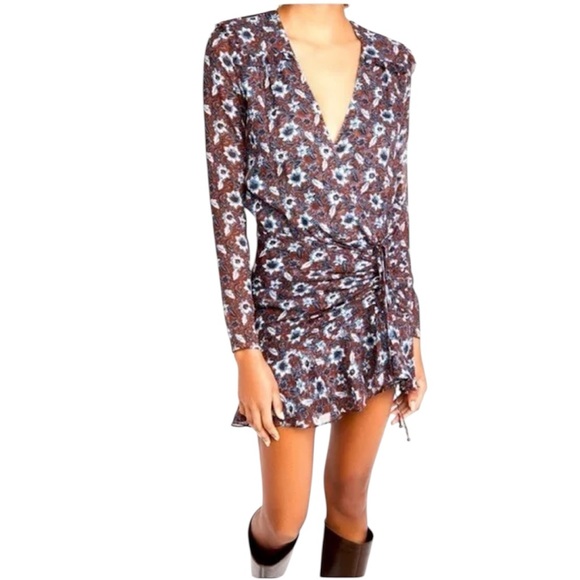 Veronica Beard Anjali Stretch Silk Mini Dress Size 8 Cottagecore Designer - Picture 1 of 16
